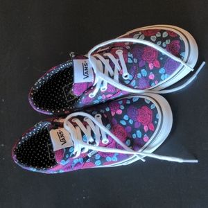 Women's Rose Pattern Vans
